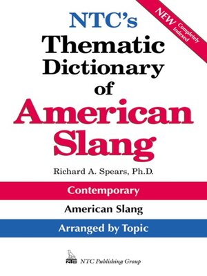 cover image of NTC's Thematic Dictionary of American Slang